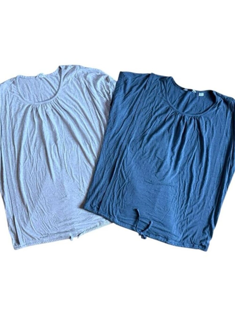 Seraphine Nursing Breastfeeding Top Bundle- Beige and Blue Size Medium